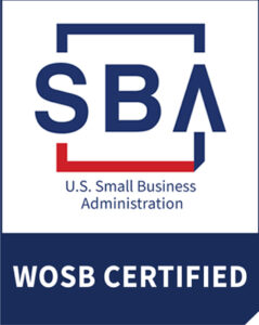 SBA WOSB certified logo.